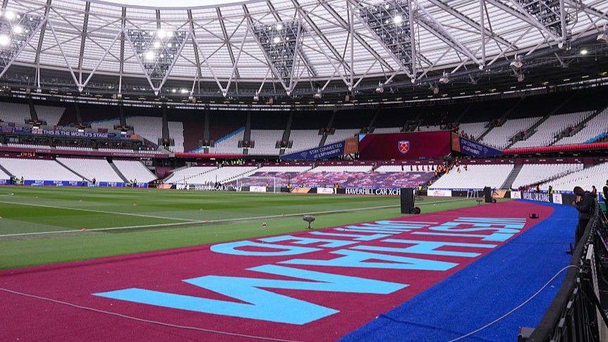A view from inside West Ham United's London Stadium