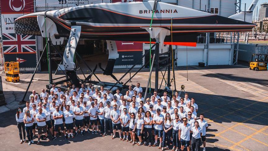 Ineos Britannia team in Barcelona 