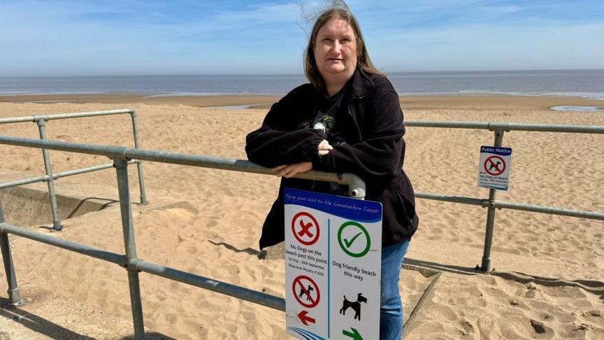 Claire Elvin at Sutton on Sea beach