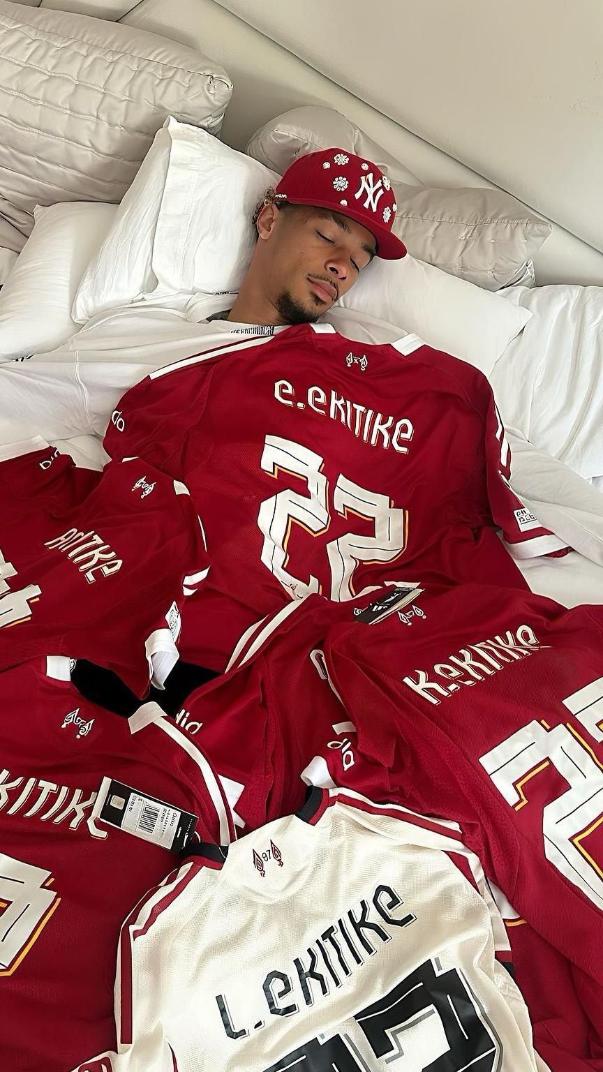 An example of Hugo Ekitike's Instagram dumps