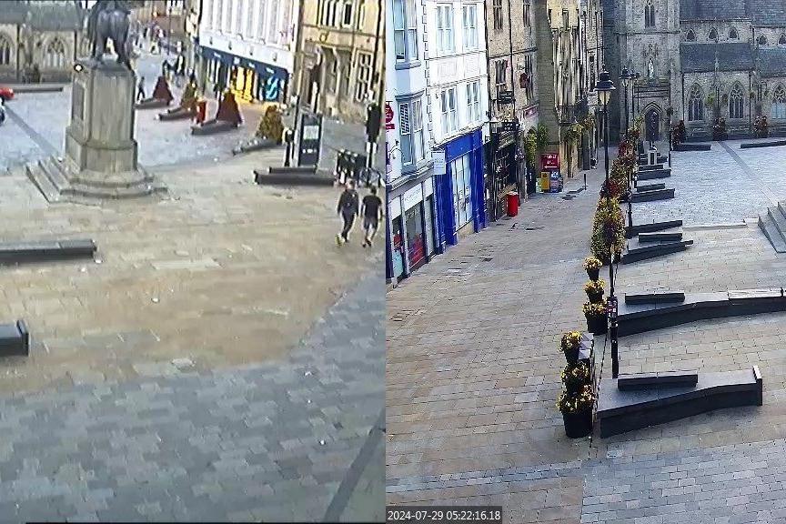 A picture of from the old cameras, compared to the new ones two days later in July. The newer image is much clearer.