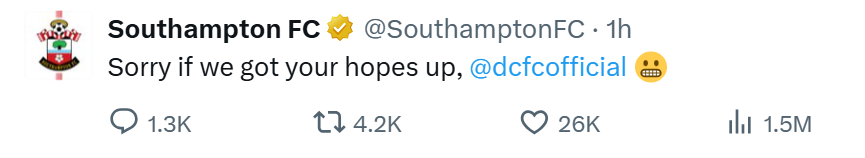 Southampton on X