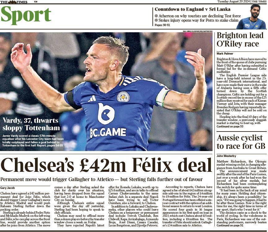 Times back page