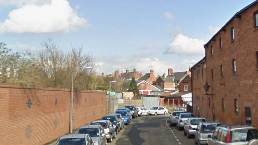 Ranglan Road with a brick wall