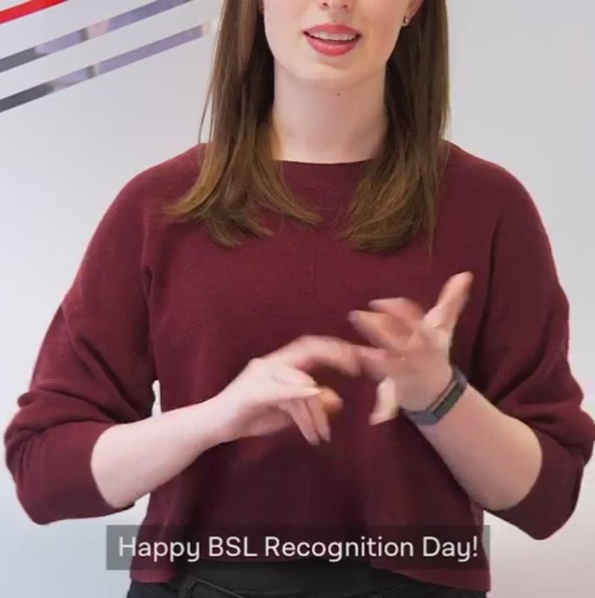 Screengrab from the Labour Party video: BSL Recognition Day