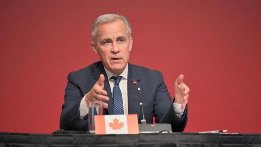 Canada's Prime Minister Mark Carney speaks during a meeting with First Ministers of provinces and territories to discuss various trade and policy issues at TCU Place in Saskatoon, Saskatchewan, Canada June 2, 2025