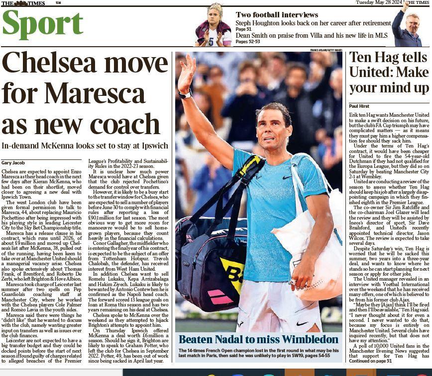 Times back page