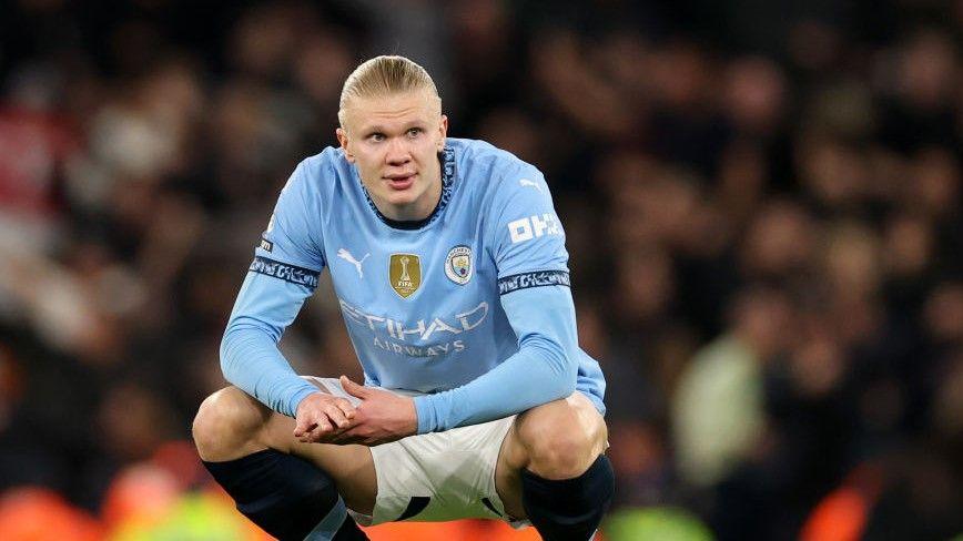 Manchester City striker Erling Haaland has scored one goal in his last six games