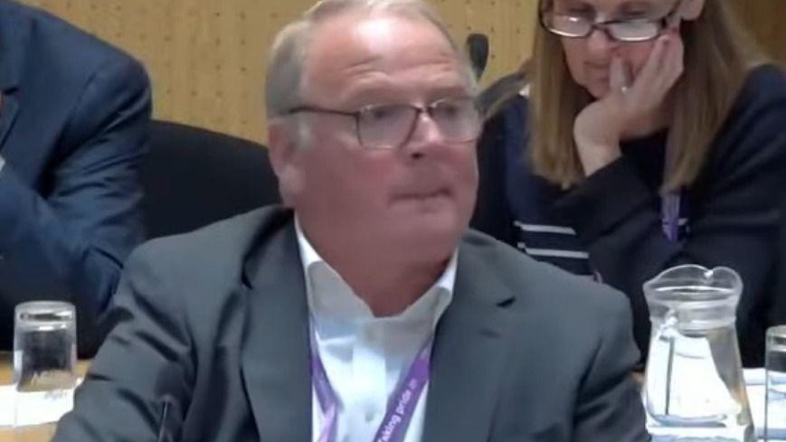 Mr Clarke at the West Suffolk Council meeting