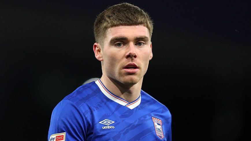 Leif Davis in action for Ipswich Town