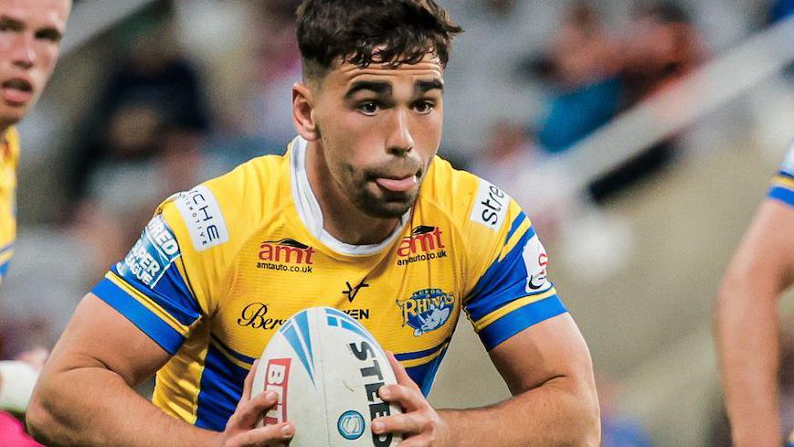 Jack Sinfield in action for Leeds Rhinos