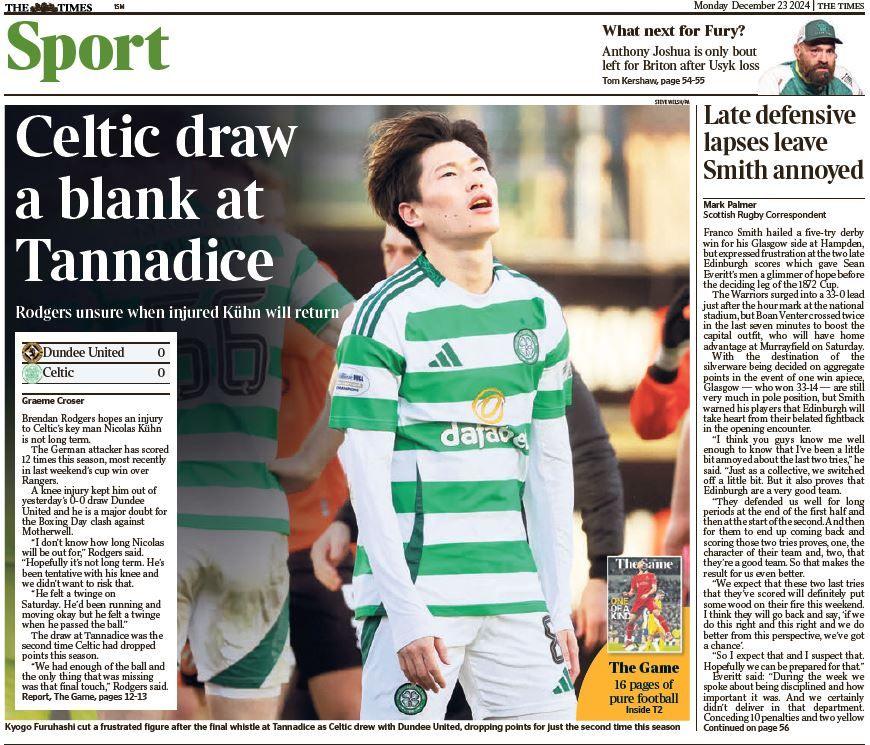 The Times back page