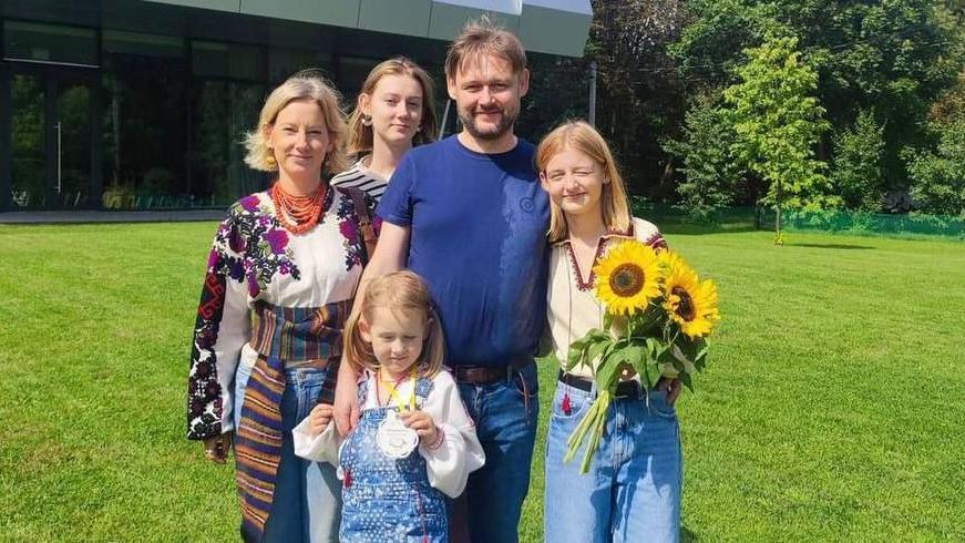 The mayor of Lviv posted an image of a local family, four of whom were killed in the attack