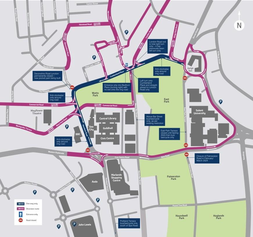 map of the ring road