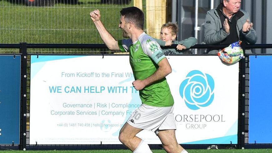 Ross Allen celebrates
