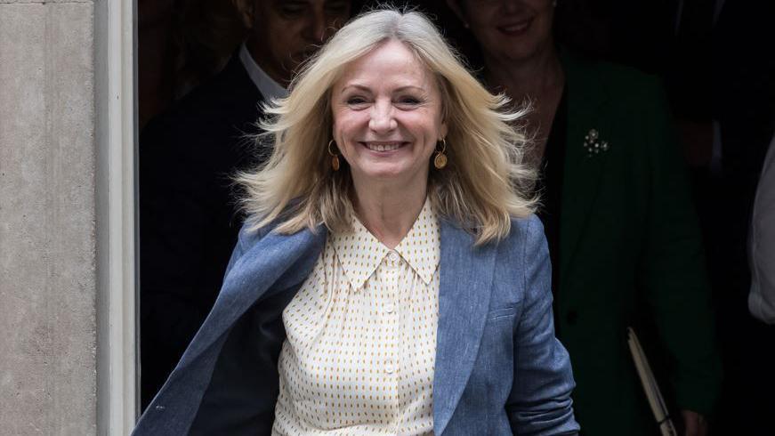 Mayor of West Yorkshire Tracy Brabin outside 10 Downing Street