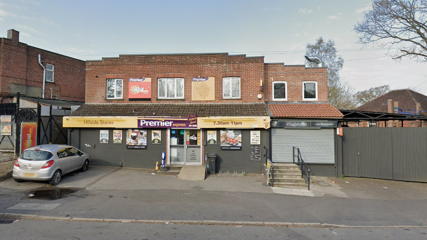 A general view picture of Hillside Stores, a two-storey building with a convenience store located on the first floor.