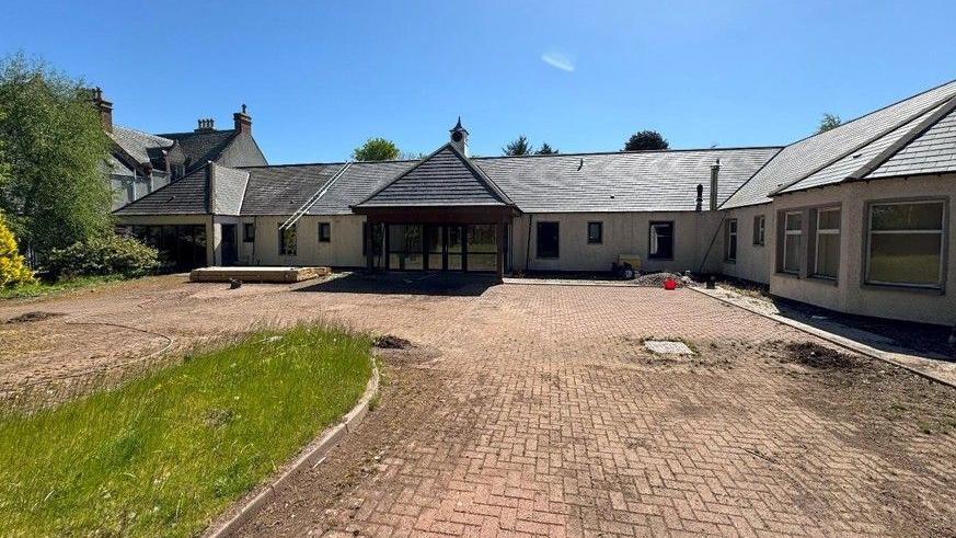 An outside image of the former Glenesk care home near Turriff, Aberdeenshire