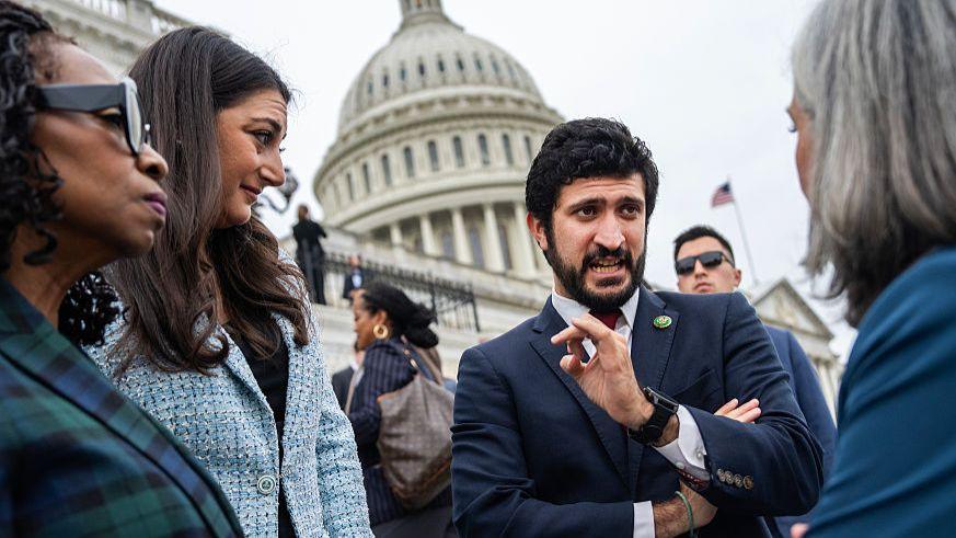 Greg Casar of Texas on the House of Representatives steps on 30 September 2025