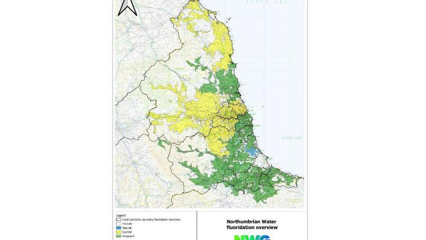 A map showing the areas to be included in the scheme