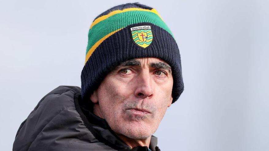 Jim McGuinness watches the action unfold at Ballyshannon on Sunday