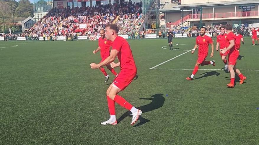 Lorne Bickley celebrates