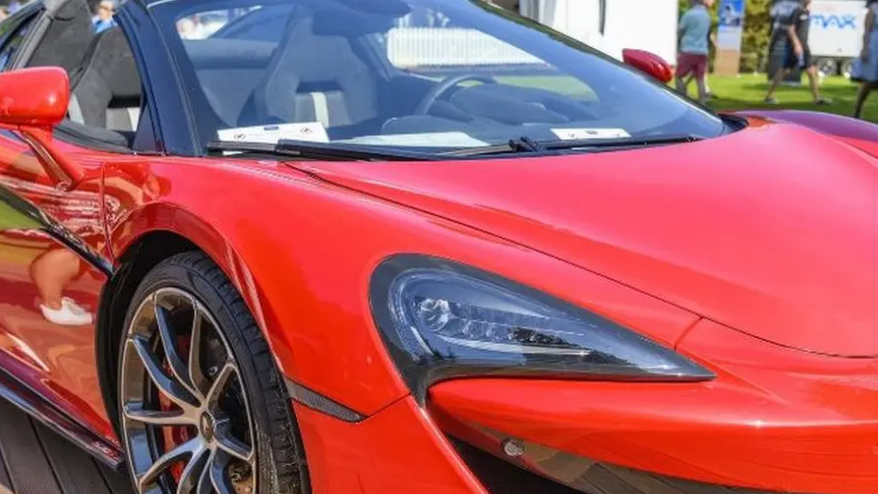 An image of a red sports car