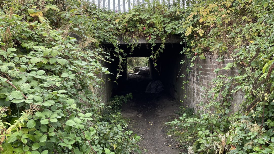 Underpass leading to the West Meadows Industrial Estate