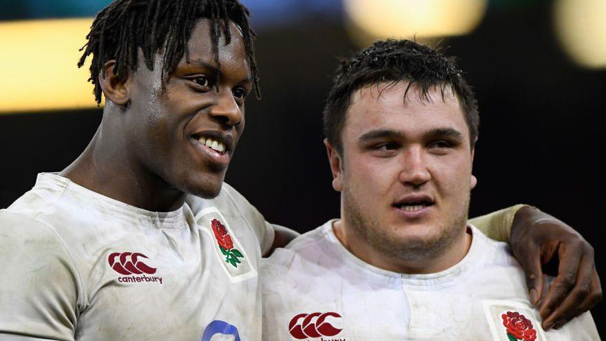 Maro Itoje and Jamie George
