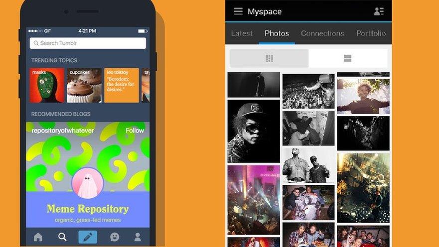 Tumblr and MySpace