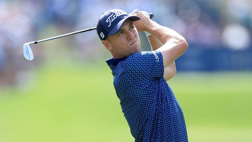 Justin Thomas in action at TPC Sawgrass