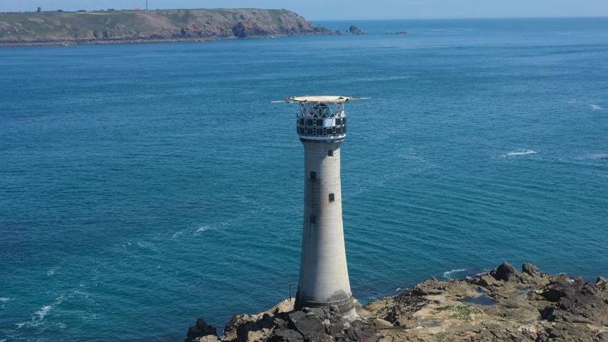 Drone picture of the lighthouse