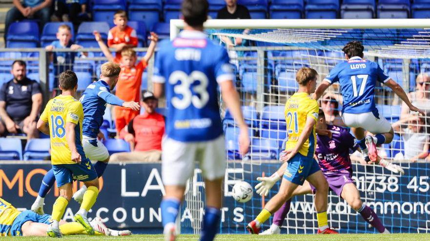 Kai Fotheringham scores the decisive goal in a McDiarmid Park thriller