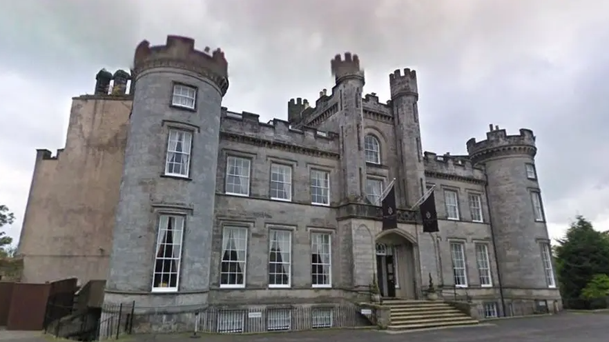 A view of the front of Airth Castle before the fire