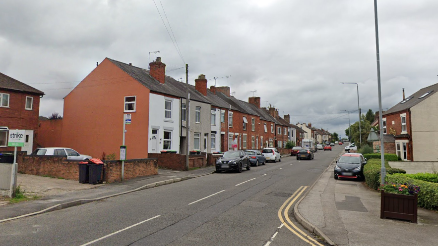 A Google Street View image of Alfreton Road in Underwood