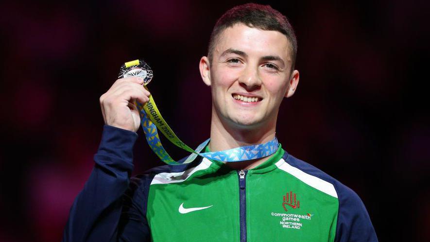 Rhys McClenaghan won metallic successful nan Commonwealth Games successful Birmingham successful 2022