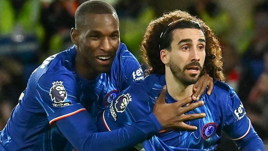 Marc Cucurella celebrates