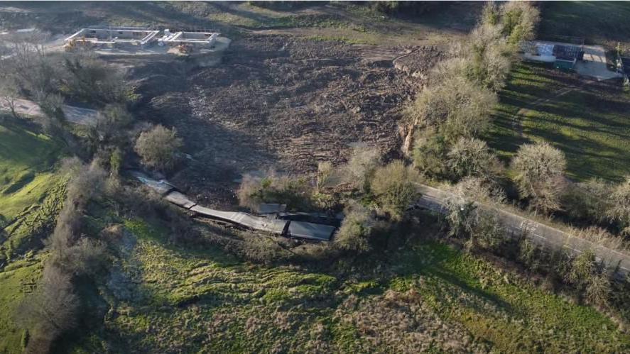 Lyneham Banks landslip