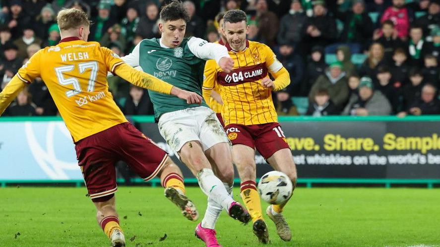 Kieron Bowie scores against Motherwell