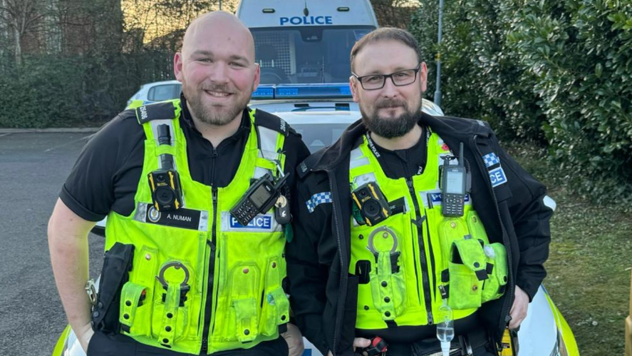 Aaron Numan and PC Simon Jesse 