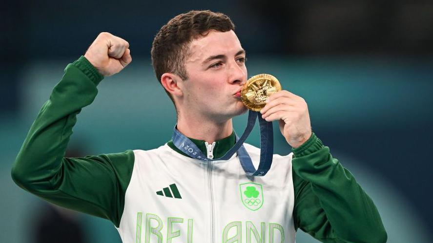 rhys mcclenaghan with gold medal