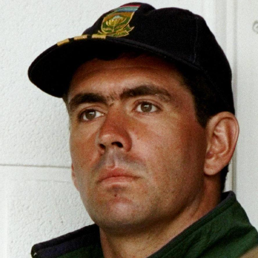 Hansie Cronje looks thoughtful