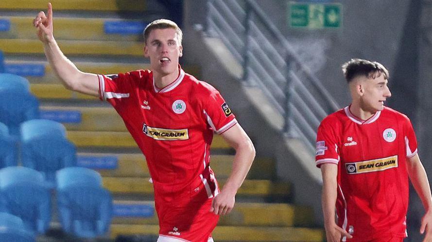 Jack Keaney celebrates