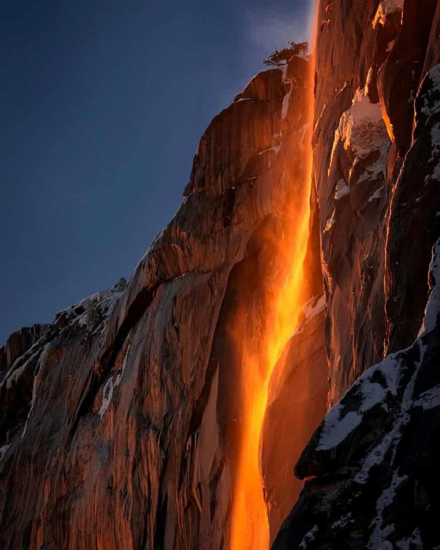 Fire fall Yosemite.