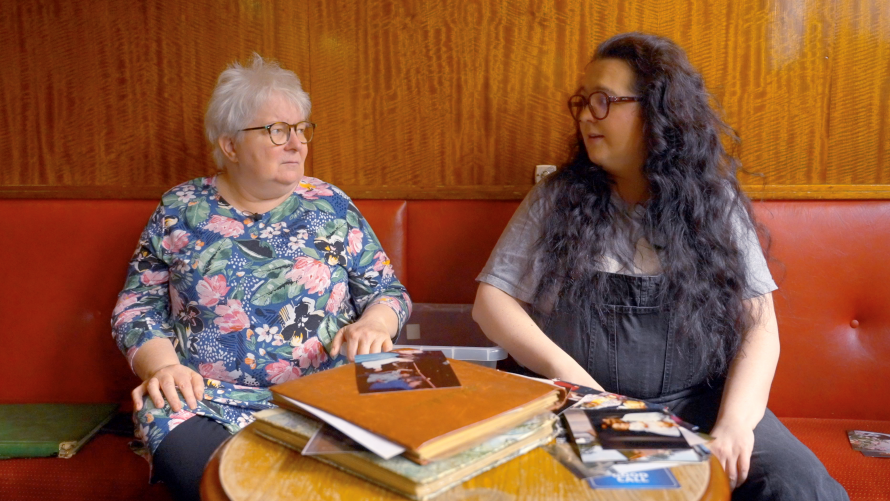 Janey with daughter Ashley Storrie, who had the idea for the film