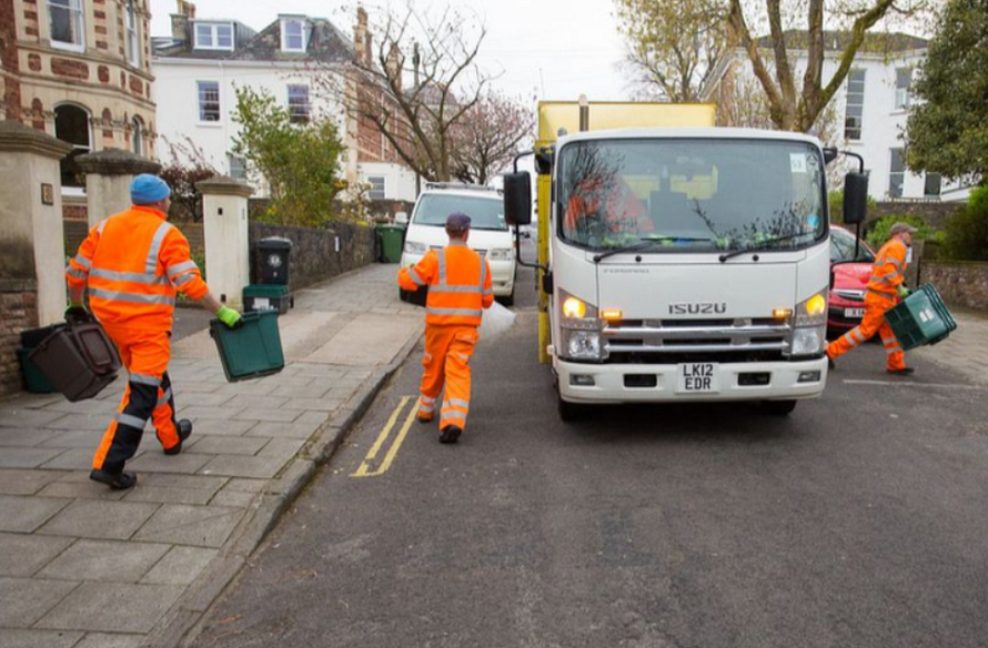 Bristol bin lorry