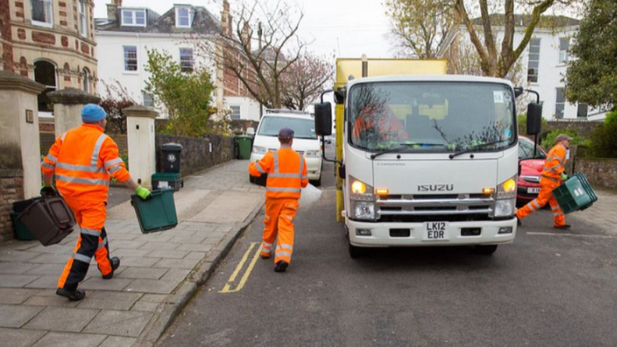 Bristol bin lorry