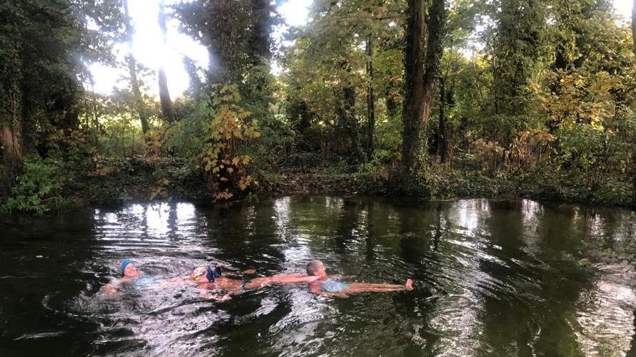 Swimming in a lake