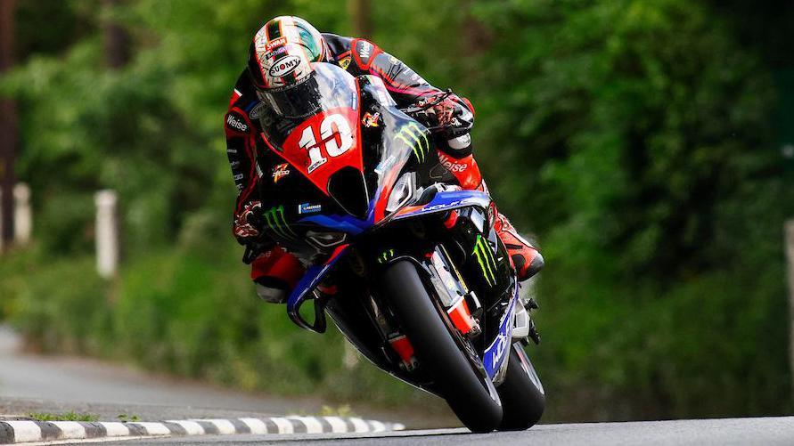 Peter Hickman on board his BMW Superstock bike