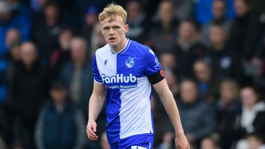 Connor Taylor playing for Bristol Rovers